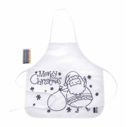 Kerst Schort zelf kleuren