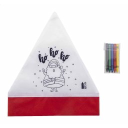 Kerstmuts zelf kleuren