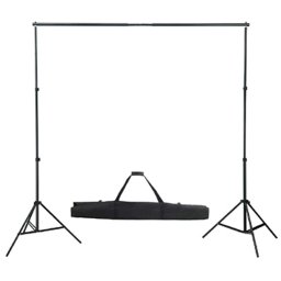 vidaXL Achtergrondsysteem 300x300 cm wit