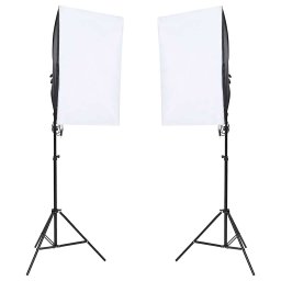 vidaXL Fotostudioset met verlichtingsset en achtergrond