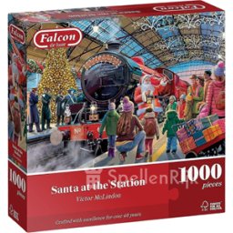 Santa at the Station Puzzel (1000 stukjes)