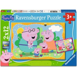 Peppa Pig - Happy Families Puzzel (2x12 stukjes)