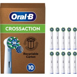 Oral-B Cross Action Pro - Opzetborstels - Met CleanMaximiser Technologie - 10 Stuks - Brievenbusverp