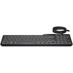 HP 400 BL WD KBD EURO Toetsenbord Zwart
