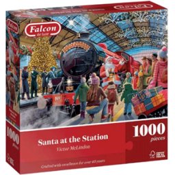 Falcon - Santa at the Station Puzzel (1000 stukjes)
