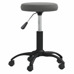 vidaXL Massagekruk fluweel donkergrijs