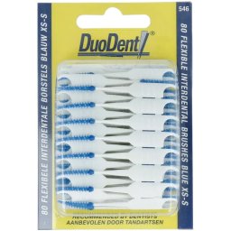 Duodent Flexibele Interdentale Borstels Blauw XS-S