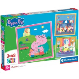 Peppa Pig Puzzel (3x48 stukjes)