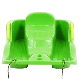 vidaXL Slee met remmen 87x40x18 cm polypropeen groen