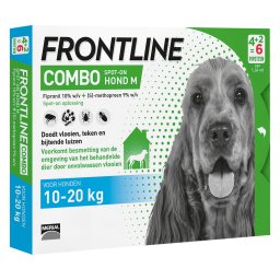Frontline Combo Spot-On Hond M 10-20kg 6Pipetten x 1,34ml
