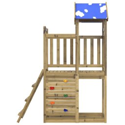vidaXL Speeltoren Geïmpregneerd hout Massief geïmpregneerd hout