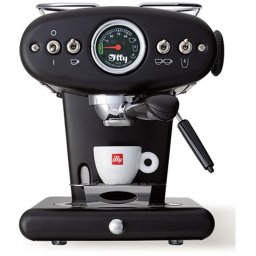 illy X1 Anniversary Koffiemachine – ESE koffiepads & Gemalen Koffie – Zwart- Iconisch Design – Met Stoompijp