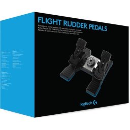 Logitech G Saitek Pro Flight Rudder Pedalen Zwart PC