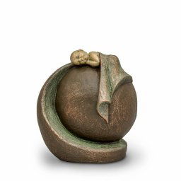 Kleine Keramische Art Urn In Vredige Rust (1 liter)