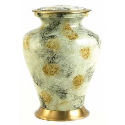 Grote Messing Glenwood White Marble Urn (3.3 liter)