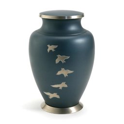 Grote Messing Aria Ascending Doves Urn (3.5 liter)