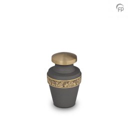 Messing Mini Vaas Urn Bloemen-Sierband (0.05 liter)