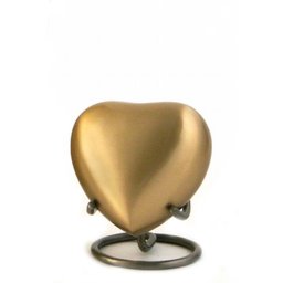Classic Bronze Hart Urn, inclusief Standaard (0.11 liter)