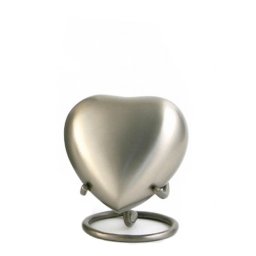 Classic Pewter Hart Urn, inclusief Standaard (0.11 liter)