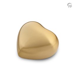 Mini Hart Urn Geborsteld Goud (0.08 liter)