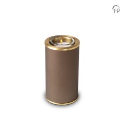 Urn met Waxinelichtje Bruin - Messing Sieranden (0.4 liter)