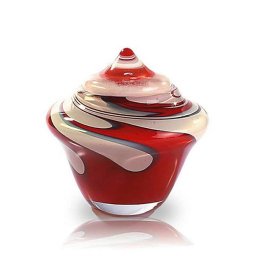 Grote Glazen Urn Annubis Zonnegloed (3.5 liter)