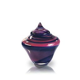 Middelgrote Glazen Urn Annubis Heideglans (2 liter)