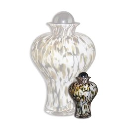 Glazen Mini Dieren Urn Gevlekt (0.15 liter)