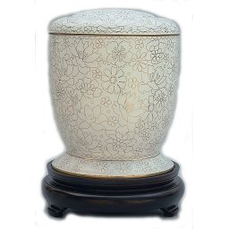 Grote Exclusieve Cloisonne Urn Vergeet Mij Nietjes (4.2 liter)