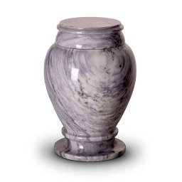 Grote Marmeren Urn Grijswit (3.5 liter)