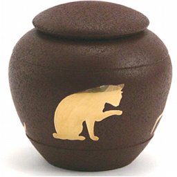 Katten Urn Silhouette Cat Sienna (0.5 liter)