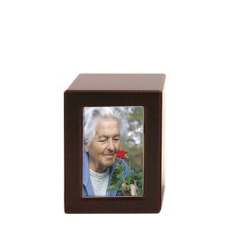 Kleine MDF Photobox Urn Kers (0.8 liter)