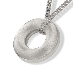 Ringvormige Ashanger Silber