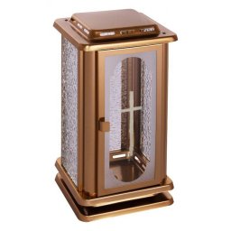 Bronzen RVS Graflantaarn met Kruis