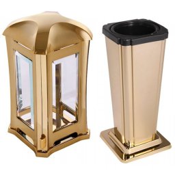 Voordelige RVS Grafset Shiny Gold