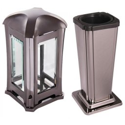 Voordelige Shiny Blackgold RVS Grafset