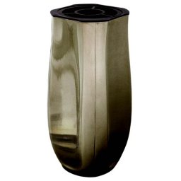 Exclusieve Rookzilver RVS Design Grafvaas