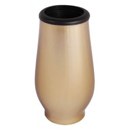 Elegante Bronzen RVS Grafvaas