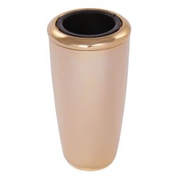 Zwaar Messing Grafvaas Gold