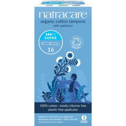 Natracare Cotton Tampons Super met Applicator