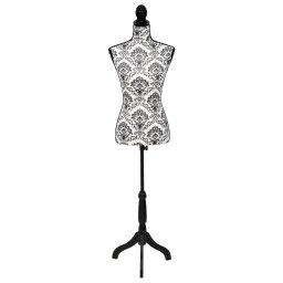vidaXL Etalagepop torso vrouw zwart wit