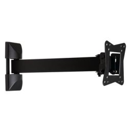 Muurbeugel zwart "10-32" 25-82cm 30kg
