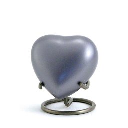 Lineas Starlight Blue Hart Urn, inclusief Standaard (0.11 liter)