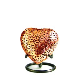 Oak Copper Hart Urn, inclusief Standaard (0.11 liter)