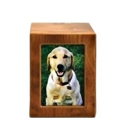 Mediumgrote Houten Foto Dieren Urn Berk (1.5 liter)