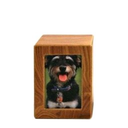 Kleine Houten Foto Dieren Urn Berk (0.8 liter)