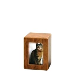 Mini Houten Foto Dieren Urn Berk (0.5 liter)