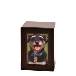 Kleine Houten Foto Dieren Urn Kers (0.8 liter)