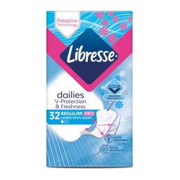 Libresse Dailies V-Protection Regular Deo Fresh Inlegkruisjes