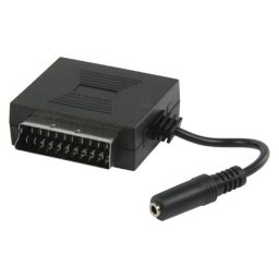 21p scart adapter 0.2m zwart